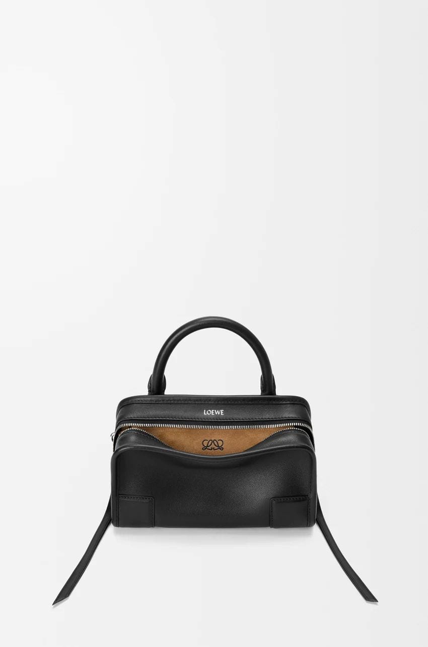 Mini Amazona 180 bag in soft calfskin in Black, P175,700, LOEWE, loewe.com